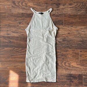 Forever 21 Cream Halter Dress
